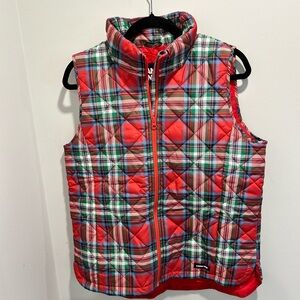 Women's Plaid Print Vest